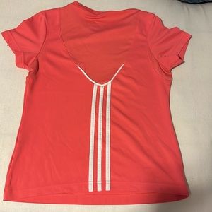 Coral adidas shirt